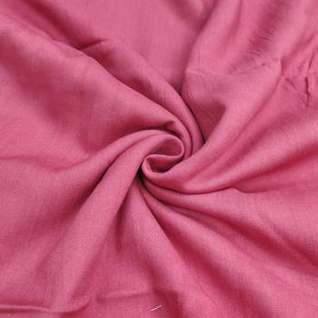 Pink cotton silk embroidered unstitched dress material 4