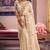 Cream viscose zari tissue silk heavy embroidery, beads with sequince work saree with blouse