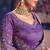 Lavender viscose zari tissue silk heavy embroidery, beads with sequince work saree with blouse