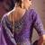 Lavender viscose zari tissue silk heavy embroidery, beads with sequince work saree with blouse