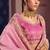 Pink viscose zari tissue silk heavy embroidery, beads with sequince work saree with blouse