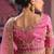 Pink viscose zari tissue silk heavy embroidery, beads with sequince work saree with blouse