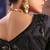 Black viscose zari tissue silk heavy embroidery, beads with sequince work saree with blouse