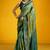 Sea green pure silk handloom zari weaving saree with blouse