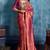Magenta silk handloom zari weaving saree with blouse