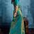 Aqua blue silk handloom zari weaving saree with blouse
