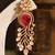 Zircon red stones danglers