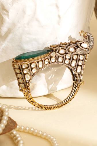 Zircon green stone royal kada