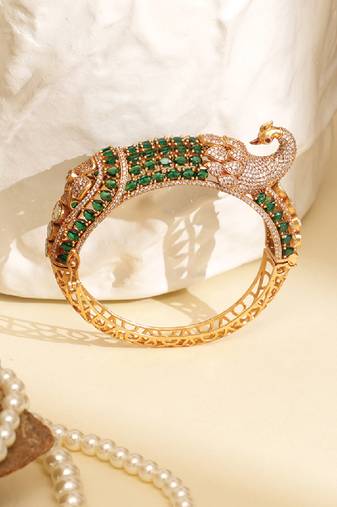 Zircon green stone royal kada