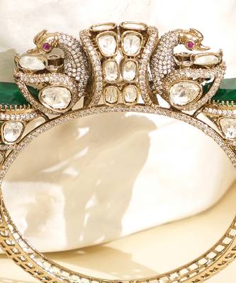 Zircon green stone royal kada 2