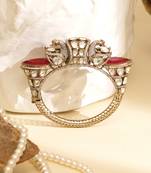 Zircon red stone royal kada