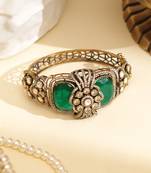 Zircon green stone royal kada