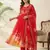 Womens new fancy fox georgette heavy quality fabricwith handwork gown set