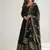 Womens new fancy silk  heavy quality fabric with handwork gown set