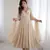 Womens fancy fox georgette heavy quality fabric with handwork gown set
