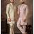 Light pink premium silk premium designer festive wear indo western set