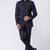 Navy blue polyester tr premium designer festive wear jopdupuri suit set