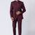 Wine polyester tr premium designer festive wear jopdupuri suit set