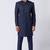 Navy blue polyester tr premium designer festive wear jopdupuri suit set