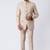 Beige  polyester tr premium designer festive wear jopdupuri suit set