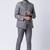 Grey polyester tr premium designer festive wear jopdupuri suit set