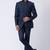 Navy blue polyester tr premium designer festive wear jopdupuri suit set