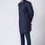 Navy blue polyester tr premium designer festive wear jopdupuri suit set