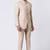 Beige  polyester tr premium designer festive wear jopdupuri suit set