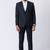 Black polyester tr premium designer festive wear blazer with trouser set