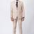 Beige polyester tr premium designer festive wear blazer with trouser set