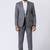 Grey polyester tr premium designer festive wear blazer with trouser set