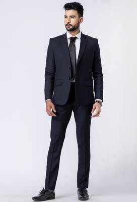 black premium designer blazer with trouser set 2