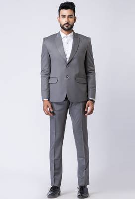 grey premium designer blazer with trouser set 3