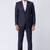 Navy blue polyester tr premium designer festive wear blazer with trouser set