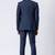 Navy blue polyester tr premium designer festive wear jopdupuri suit set