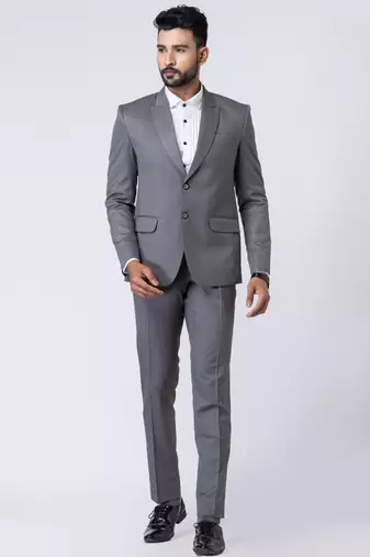 grey premium designer blazer with trouser set