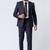 Navy blue polyester tr premium designer festive wear blazer with trouser set
