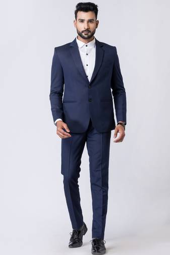 light navy blue designer blazer with trouser set