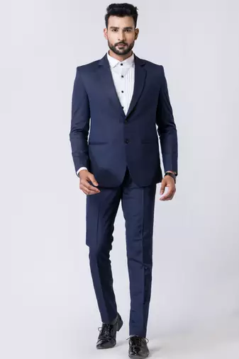 light navy blue premium designer blazer with trouser set