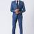 Light blue polyester tr premium designer festive wear blazer with trouser set