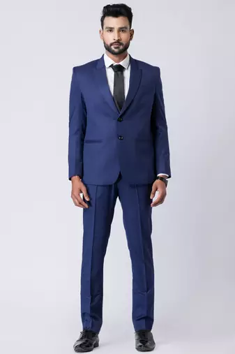 blue premium designer blazer with trouser set