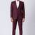 Wine polyester tr premium designer festive wear blazer with trouser set