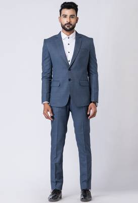 light blue premium designer blazer with trouser set 1