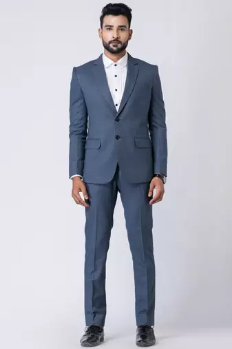 light blue premium designer blazer with trouser set