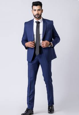 blue premium designer blazer with trouser set 2