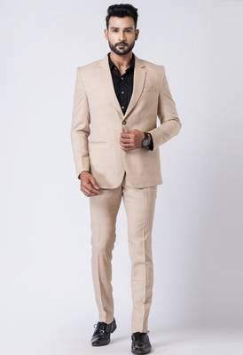 beige premium designer blazer with trouser set 2