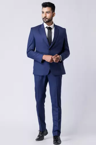 blue premium designer blazer with trouser set