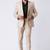 Beige polyester tr premium designer festive wear blazer with trouser set