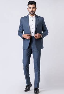 light blue premium designer blazer with trouser set 3