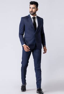 light navy blue premium designer blazer with trouser set 5
